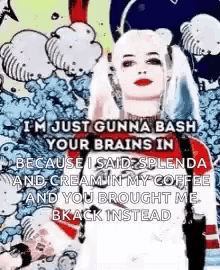 Harley Quinn Bash GIF - Harley Quinn Bash Baseball Bat GIFs