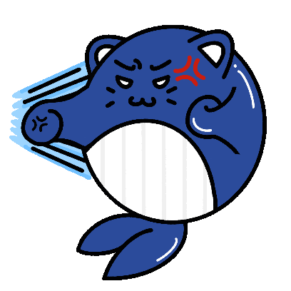 Cat Whale Sticker - Cat Whale Cute Stickers