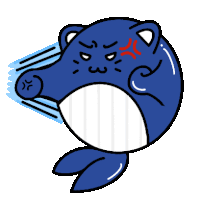 Cat Whale Sticker