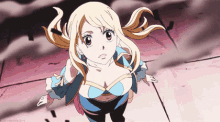 lucy lucy heartfilia fairy tail anime looking up