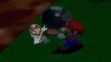 mario and sonic are playing a video game with smoke coming out of their mouths