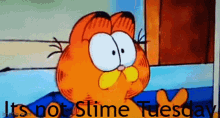 Slime Monday Garfield Slime Tuesday GIF - Slime Monday Garfield Slime Monday GIFs