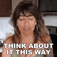 Think About It This Way Arielle Scarcella GIF - Think About It This Way Arielle Scarcella Imagine It This Way GIFs