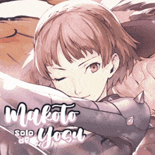 a picture of a girl with the name makoto solo de yoshi