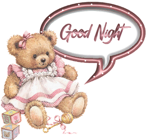 Good Night Bear Sticker