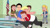 Chris Meg GIF - Chris Meg Family Guy Fight Scene GIFs