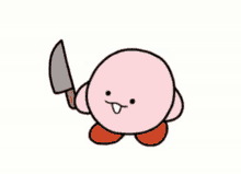Icecreamsandwich Knife GIF - Icecreamsandwich Knife Kirby GIFs