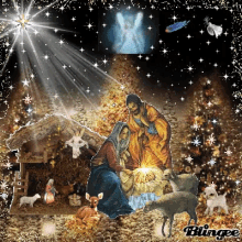 Merry Christmas Jesus Birthday GIF - Merry Christmas Jesus Birthday Holy Night GIFs