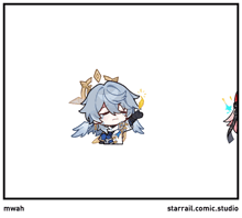 a couple of anime characters sitting next to each other on a white background .
