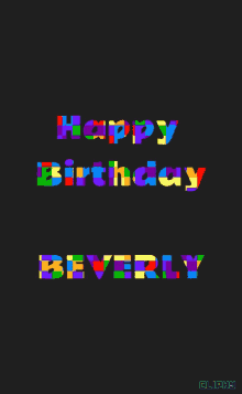 Happy Birthday Beverly GIF - Happy Birthday Beverly Colors GIFs