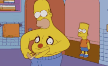 Homer Pizza GIF - Homer Pizza Bart GIFs