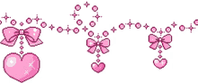 ribbon heart pink sparkly