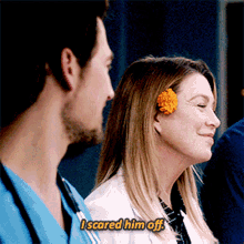 Greys Anatomy Meredith Grey GIF - Greys Anatomy Meredith Grey I Scared Him Off GIFs