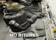 No Bitches Fallout GIF - No Bitches Fallout Typing GIFs