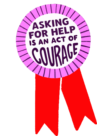 Ask For Help I Need Help Sticker - Ask For Help I Need Help Courage Stickers