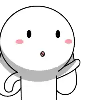 a cartoon character with a surprised look on its face