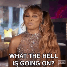 What The Hell Is Going On Cynthia Bailey GIF - What The Hell Is Going On Cynthia Bailey Real Housewives Of Atlanta GIFs