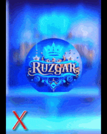 a blue circle with the words ruzgar on it