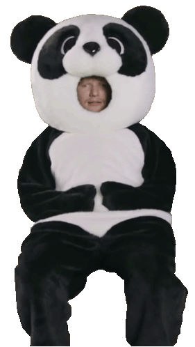 Panda Costume Sad Sticker