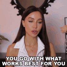 You Go With What Works Best For You Coco Lili GIF - You Go With What Works Best For You Coco Lili Go With Whats Effective GIFs