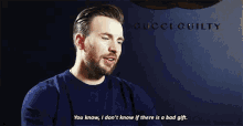 I Don'T Know If There Is A Bad Gift GIF - Chris Evans Gucci Dont Know GIFs