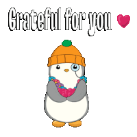 Thank You Penguin Sticker - Thank You Penguin Pudgy Stickers