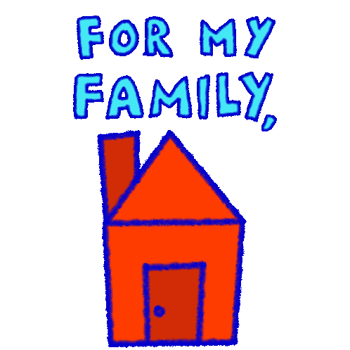 For My Family My Community And Me Sticker - For My Family My Community And Me I Am Vaccinated Stickers
