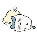 a cartoon of a sheep laying on its back with a pillow .
