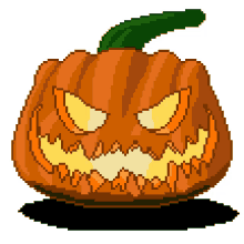 pumpkin jack o lantern pixel pixel art light