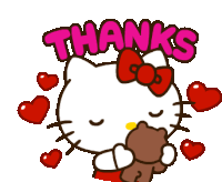 Hello Kitty Thanks Sticker