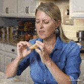 taking a bite jill dalton the whole food plant based cooking show eating having a snack