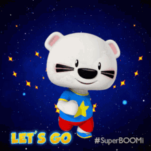 Lets Go Super Boo Mi GIF - Lets Go Super Boo Mi Happy Running GIFs