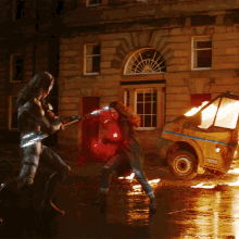 a yellow van with the license plate number 19280 is on fire