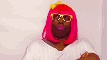 Pink Wig GIF - Pink Wig GIFs