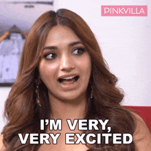 I'M Very Very Excited Jiya Shankar GIF - I'M Very Very Excited Jiya Shankar Pinkvilla GIFs