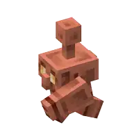 a 3d model of a minecraft character with a long head