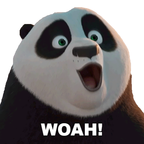 Woah Po Sticker - Woah Po Kung Fu Panda 4 Stickers