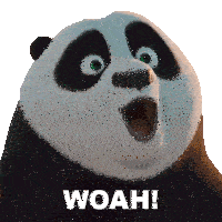 Woah Po Sticker - Woah Po Kung Fu Panda 4 Stickers
