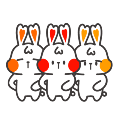 White Rabbit Sticker - White Rabbit Friends Stickers