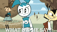 a cartoon says what did he say in the corner