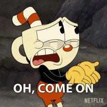 Oh Come On Cuphead GIF - Oh Come On Cuphead The Cuphead Show GIFs