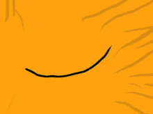 a close up of a cat 's green eye on an orange background .