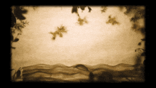 a picture of a landscape with trees and leaves