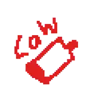 a pixel art drawing of a heart with the word low on it