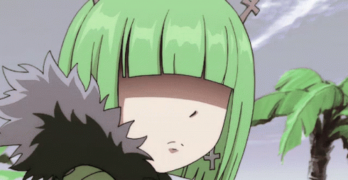 Girl With Green Hair Suprised Anime GIFs | Tenor