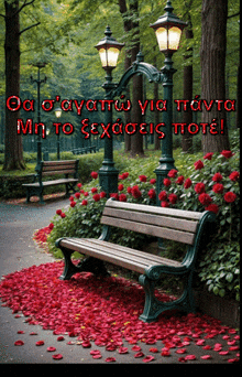 a picture of a park with the words " oa o'ayato via tavanti " in red