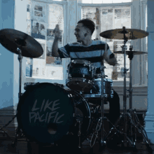 Playing Drums Dillon Forret GIF - Playing Drums Dillon Forret Like Pacific GIFs