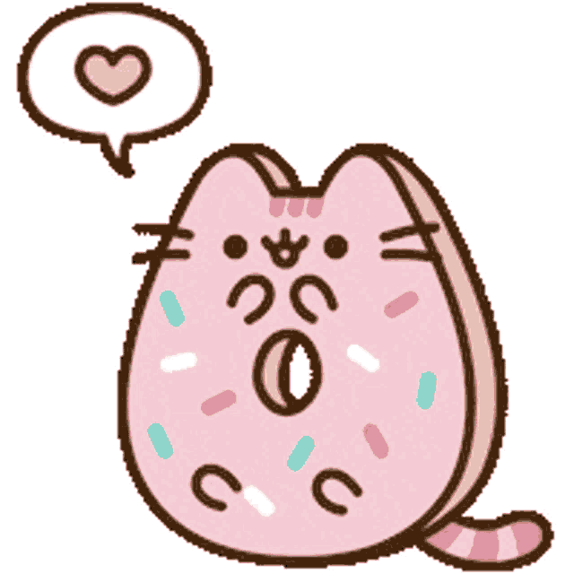 Pusheen with hot sale a donut