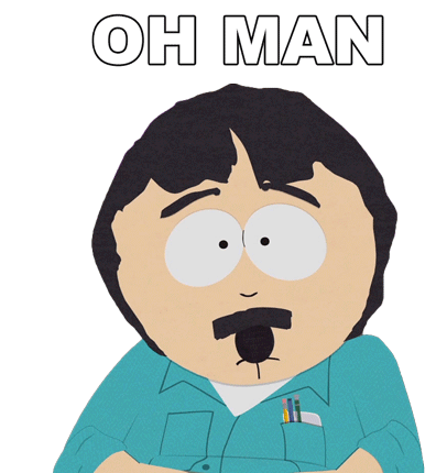 Oh Man Randy Marsh Sticker - Oh Man Randy Marsh South Park Stickers