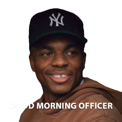 Good Morning Officer Vince Staples Sticker - Good Morning Officer Vince Staples The Vince Staples Show Stickers